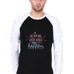 Men's Raglan T-Shirt – "Dream Big, Work Hard, Make It Happen" Design | DTG Print (S–XL)